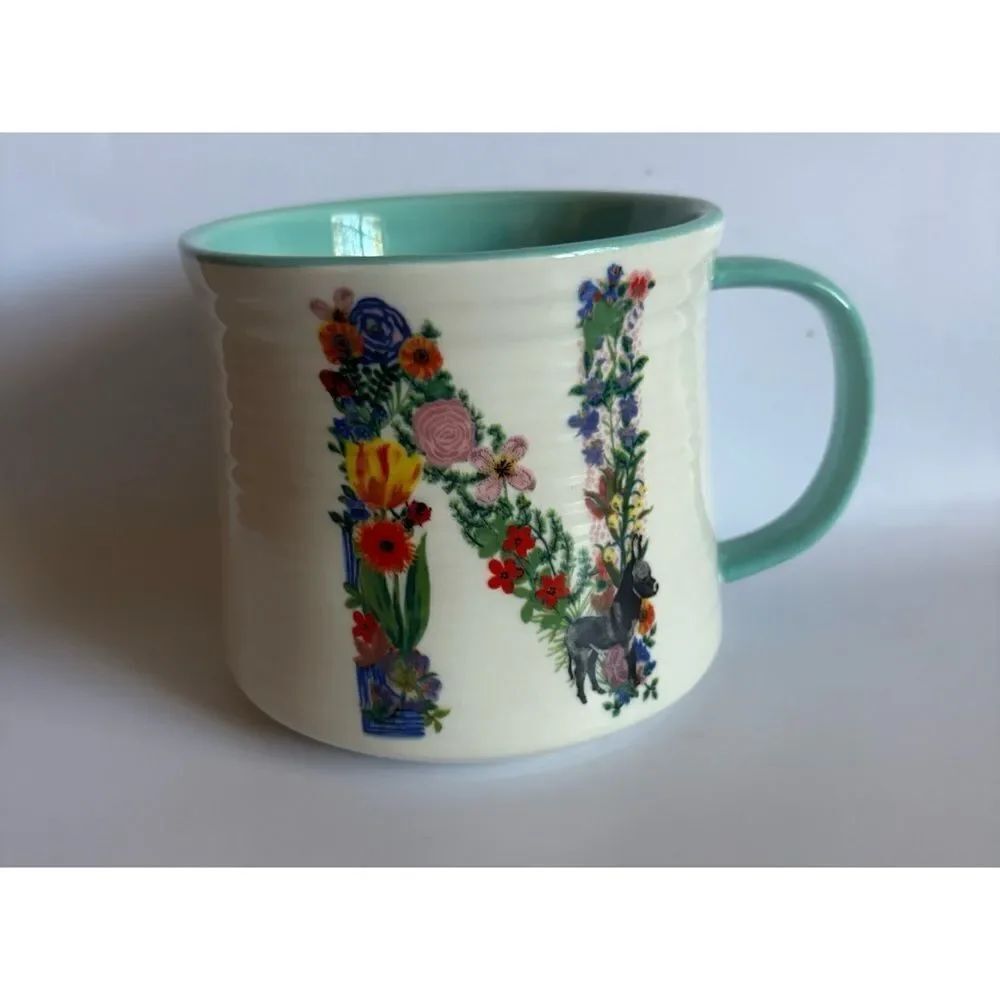 Nathalie Lete Letter "N" Bouquet
Monogram Initial Mug / New No Box